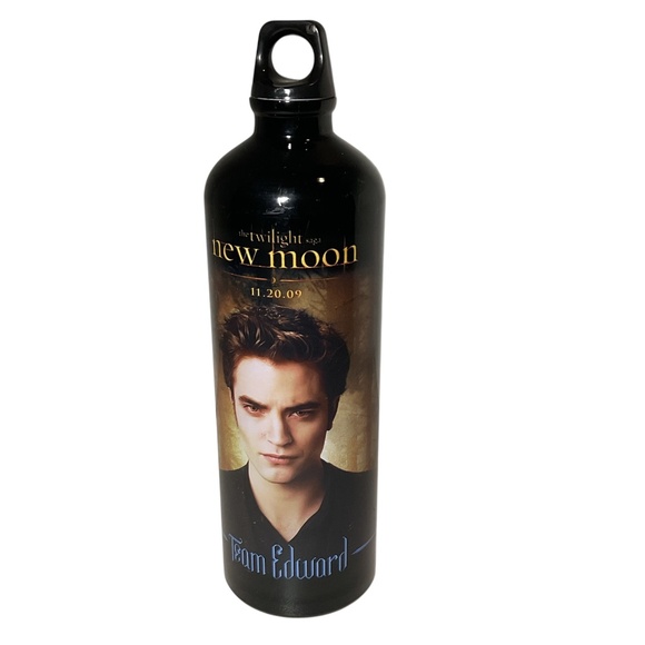 Twilight New Moon Saga 2009 Team Edward Aluminum Water Bottle - Picture 1 of 5